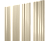 Штакетник Twin с прямым резом 0,45 Print Elite Milky Wood Twin с прямым резомColor Центр Кровли