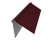 Планка конька плоского 220х50х220 0,45 Drap TR RAL 3005 красное вино (3м) Центр Кровли