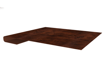 картинка Планка завершающая 0,45 Print Elite Cherry Wood TwinColor (2м) Центр Кровли