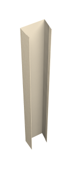 картинка Крепежная планка верхняя Texas 0,45 Print Elite Milky Wood TwinColor (2,5м) Центр Кровли