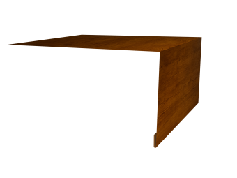 картинка Планка околооконная простая 250х50 0,4 Print Premium Golden Wood Intense FTC (2м) Центр Кровли