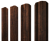 Штакетник М-образный A фигурный 0,4 Print Premium Cherry Wood Dark FTC Центр Кровли