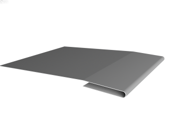 картинка Планка начальная 0,5 Satin с пленкой RAL 9006 бело-алюминиевый (3м) Центр Кровли