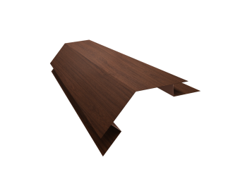 картинка Угол внешний сложный 75х75 135 градусов 0,45 Print Elite Choco Wood TwinColor (2м) Центр Кровли