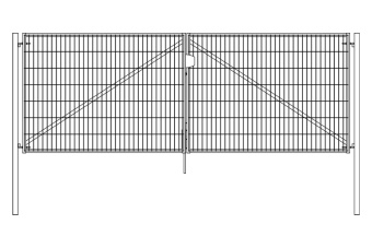 картинка Ворота Light NoLock 1,73х4,0 RAL 6005 Центр Кровли