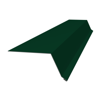 картинка Планка капельник 100х55 0,45 PE-Double с пленкой RAL 6005 зеленый мох (3м) Центр Кровли