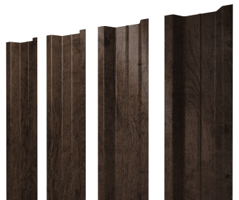 картинка Штакетник П-образный В с прямым резом 0,45 Print Elite Antique Wood TwinColor Центр Кровли