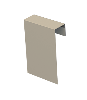 картинка Соединительный профиль фибросайдинга 0,45 Drap TX RAL 1015 светлая слоновая кость (3м) Центр Кровли