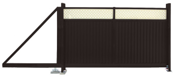 картинка Ворота откатные Estet Plus 2,0х3,5 RAL RR 32/1014 Центр Кровли