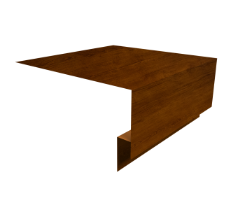 картинка Планка околооконная сложная БХ new 250х75х27 0,4 Print Premium Golden Wood Intense FTC (2м) Центр Кровли
