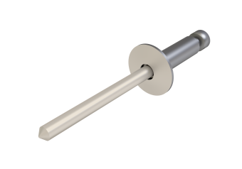 картинка Заклёпка вытяжная Daxmer 4,8х21х14 (200шт) нерж/нерж RAL 9001 Центр Кровли
