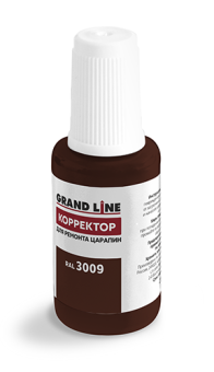 картинка Штрих-корректор для ремонта царапин Grand Line RAL 3009 (с кисточкой) Центр Кровли