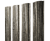 Штакетник Полукруглый Slim с прямым резом 0,45 Print Elite Nordic Wood TwinColor Центр Кровли