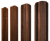 Штакетник М-образный А фигурный 0,45 Print-Double Premium Golden Wood Fresh Центр Кровли