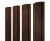 Штакетник Прямоугольный с прямым резом 0,45 Print-Double Premium Cherry Wood Dark F Центр Кровли