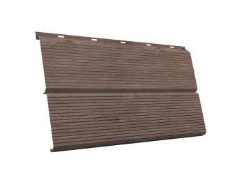 картинка ЭкоБрус 0,345 Gofr 0,45 Print Elite с пленкой White Wood TwinColor Центр Кровли