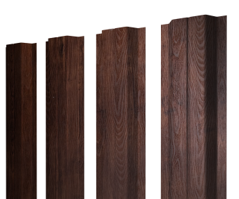 картинка Штакетник П-образный A с прямым резом 0,45 Print-Double Premium Cherry Wood Fresh Центр Кровли