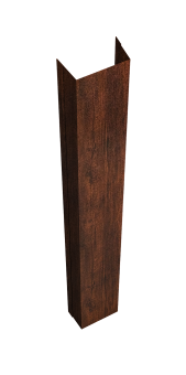 картинка Крепежная планка нижняя Texas 0,45 Print-Double Premium Cherry Wood Dark F (2м) Центр Кровли