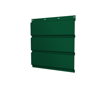 картинка Софит металлический полная перфорация 0,5 Satin с пленкой RAL 6005 зеленый мох Центр Кровли