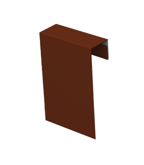 картинка Соединительный профиль фибросайдинга 0,45 PE с пленкой RAL 3009 оксидно-красный (2м) Центр Кровли