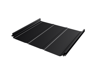 картинка Кликфальц Pro Line Grand Line 0,5 Velur X с пленкой на замках RAL 9005 черный Центр Кровли