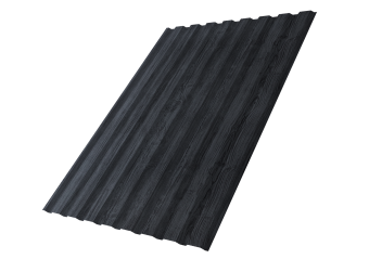 картинка Профнастил С20A 0,45 Print Premium Grey Wood TwinColor Центр Кровли