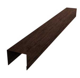 картинка Крышка для забора жалюзи Palermo 0,45 Print-Double Premium Antique Wood (2м) Центр Кровли