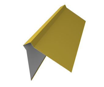 фото Планка конька плоского 220х50х220 0,45 PE с пленкой RAL 1018 цинково-желтый (3м) Центр Кровли картинка Планка конька плоского 220х50х220 0,45 PE с пленкой RAL 1018 цинково-желтый (3м) Центр Кровли