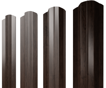 картинка Штакетник М-образный B фигурный 0,45 Print Premium Antique Wood TwinColor Центр Кровли