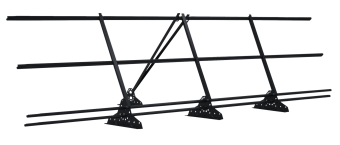 картинка Ограждение кровельное со снегозадержателем на фальц Grand Line 0,9х3м RAL 7024 Центр Кровли