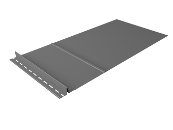 картинка Элемент обхода Кликфальц Pro левый 0,45 PE RAL 9006 бело-алюминиевый Центр Кровли