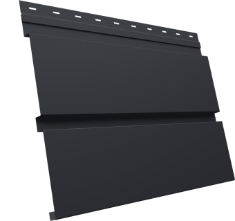 картинка Софит металлический Квадро Брус v02 Grand Line без перфорации 0,5 Velur X RAL 7024 мокрый асфальт Центр Кровли