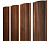 Штакетник Круглый с прямым резом 0,4 Print Premium Golden Wood Fresh TwinColor Центр Кровли