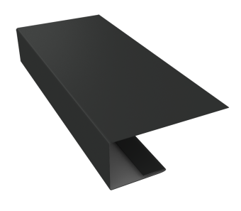 картинка J-Профиль 18мм 0,5 GreenCoat Pural BT, matt RR2H3 (RAL 7016 антрацитово-серый) (2м) Центр Кровли