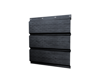 картинка Софит металлический полная перфорация 0,45 Print Premium с пленкой Grey Wood TwinColor Центр Кровли