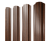 Штакетник Прямоугольный фигурный 0,45 Print Elite Choco Wood TwinColor Центр Кровли