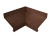 картинка Угол отлива внутренний 50 0,45 Print Elite с пленкой Choco Wood TwinColor Центр Кровли Угол отлива внутренний 50 0,45 Print Elite с пленкой Choco Wood TwinColor Центр Кровли