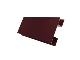 картинка Планка H-образная БХ new 0,5 Satin Matt RAL 3005 красное вино (2м) Центр Кровли