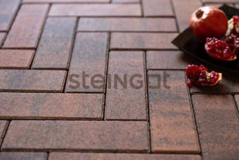 картинка Плитка тротуарная Steingot Паркет 240х80х60мм Клинкер частичный прокрас Центр Кровли