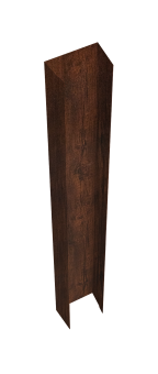 картинка Крепежная планка верхняя Texas 0,45 Print-Double Premium Cherry Wood Dark F (2м) Центр Кровли