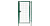 Калитка Medium New Lock 1,03х1 RAL 6005 Центр Кровли