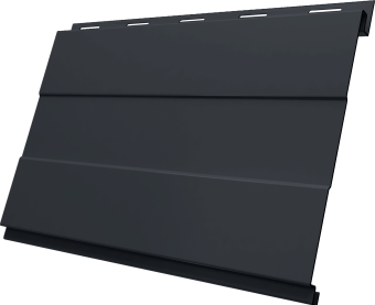 картинка Вертикаль 0,2 prof Grand Line 0,45 Drap TwinColor с пленкой RAL 7024 мокрый асфальт Центр Кровли