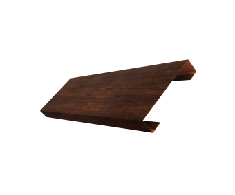 картинка Ламель лицевая 100 забора жалюзи Texas 0,45 Print Premium Cherry Wood Dark FTC Центр Кровли