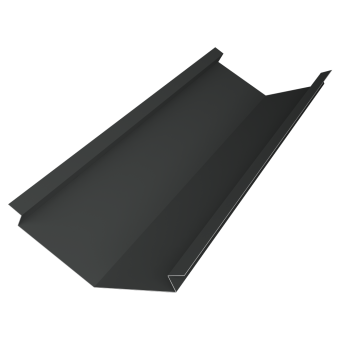 картинка Планка ендовы нижней для композитной черепицы 140х140 0,5 Velur X RAL 7016 антрацитово-серый (3м) Центр Кровли