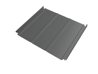картинка Кликфальц Double Pro Line Grand Line 0,45 PE с пленкой на замках RAL 9006 бело-алюминиевый Центр Кровли