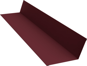 картинка Планка примыкания 90х140 Grand Line 0,5 Сатин с пленкой RAL 3005 красное вино (3м) Центр Кровли