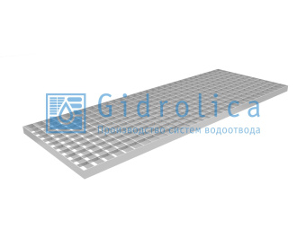 картинка Решетка водоприемная Gidrolica Light РВ -30.37.100 - стальная ячеистая оцинкованная, кл. А15 (531) Центр Кровли