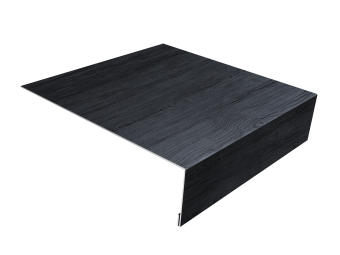 картинка Планка лобовая/околооконная простая 190х50 0,45 Print Premium Grey Wood TwinColor (2м) Центр Кровли