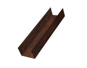 картинка Стойка жалюзи Milan,Tokyo 0,45 Print-Double Premium Cherry Wood Dark F (2м) Центр Кровли