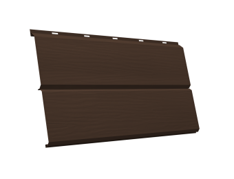картинка ЭкоБрус new 3D 0,45 PE-Double RAL 8017 шоколад Центр Кровли